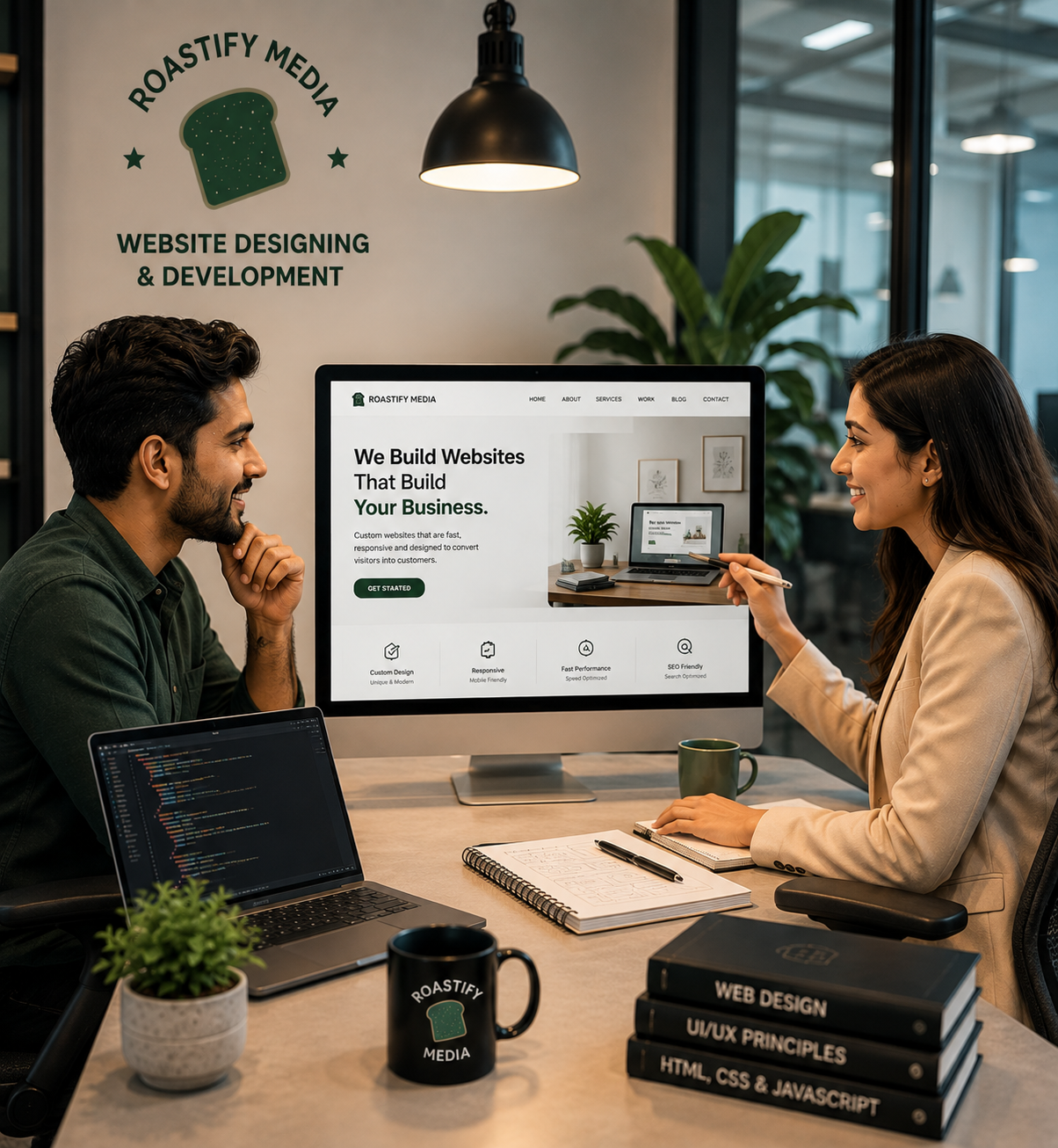 Website designing & Development by Roastify Media